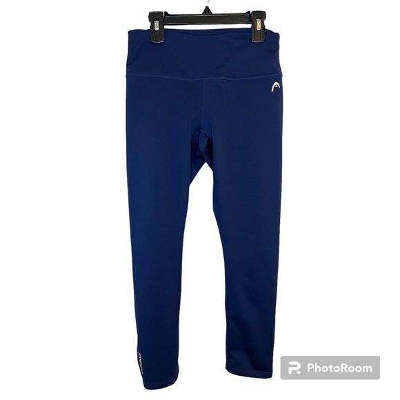 Head Blue Capri Athletic Workout Leggings Size Small - Picture 1 of 7